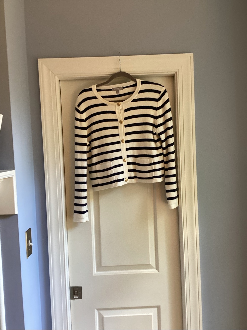 J. Crew Emilie sweater lady jacket in stripe - Picture 2 of 6